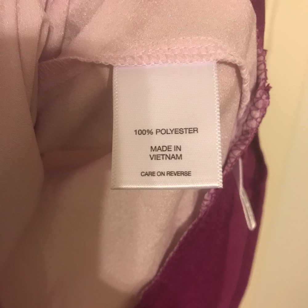Pink Top with Color Block Waist - Picture 3 of 4